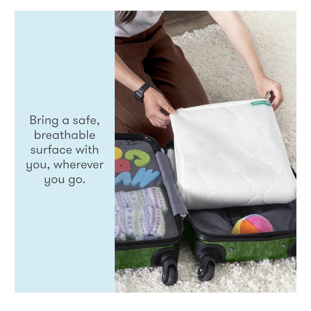 Newton Waterproof Crib Mattress Pad Breathable Protector - NEW - Picture 4 of 7